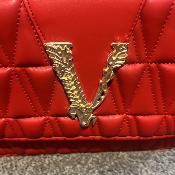NWOT Red quilted Women's Bag - Picture 6 of 12